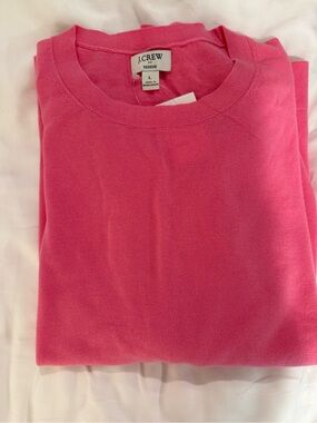 J. Crew Bright Pink Crewneck Sweater